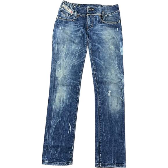 Diesel Matic 008SV Distressed Straight Leg Jeans - Picture 3 of 4